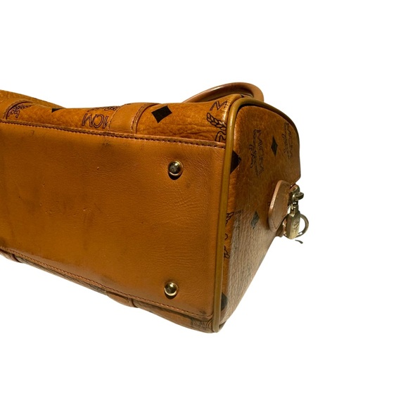 MCM Boston Leather Satchel in Visetos Original - Picture 8 of 14